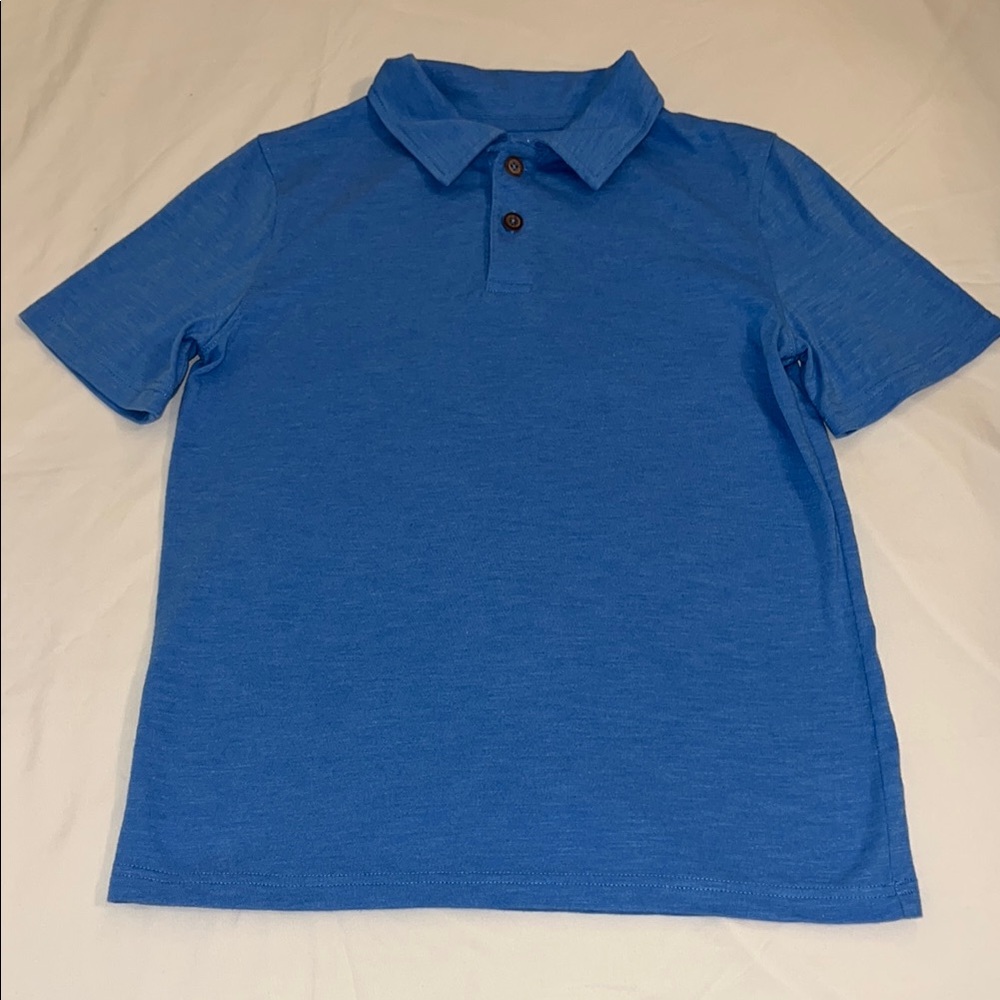 Jumping Beans Blue Polo Shirt Classic Knit Casual Size 10